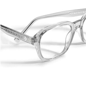 Oversized Square Blue Light Blocking Glasses Computer Gray Frame Eyewear